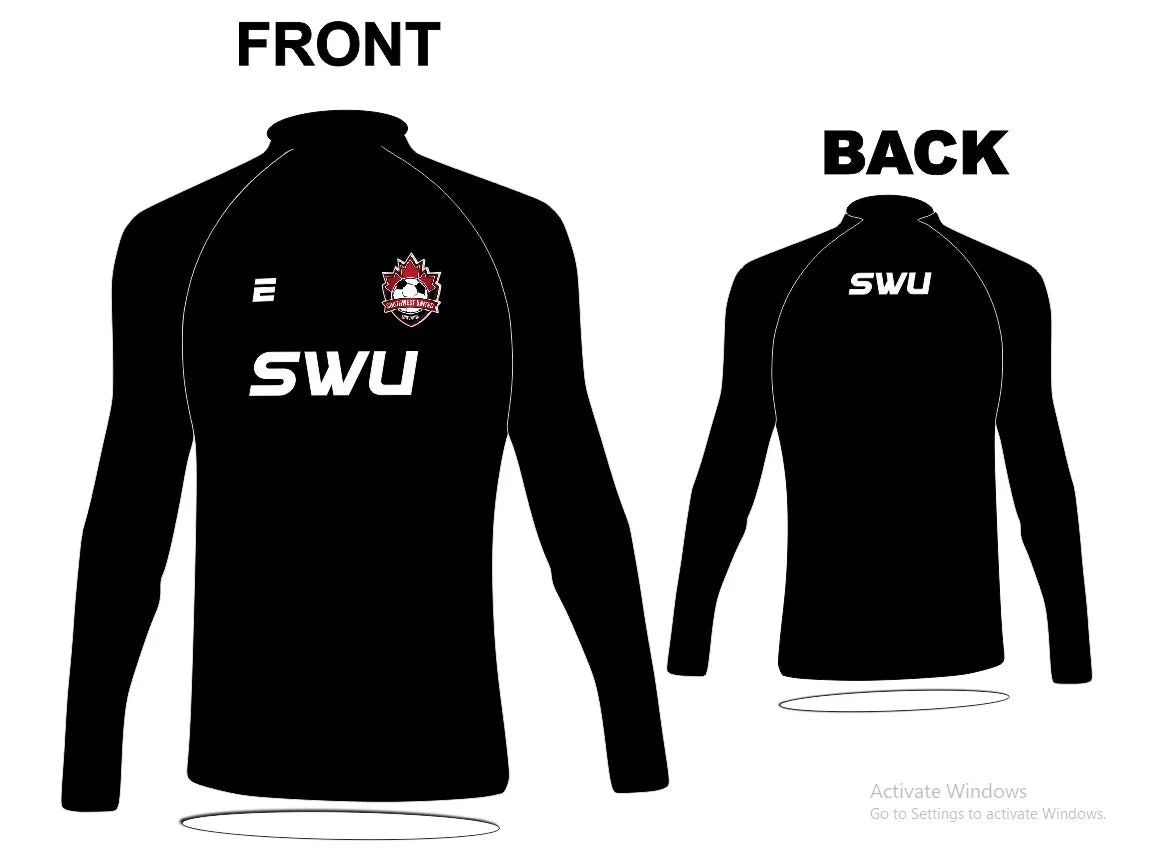 SWU Long Sleeve Compression Shirt - Black