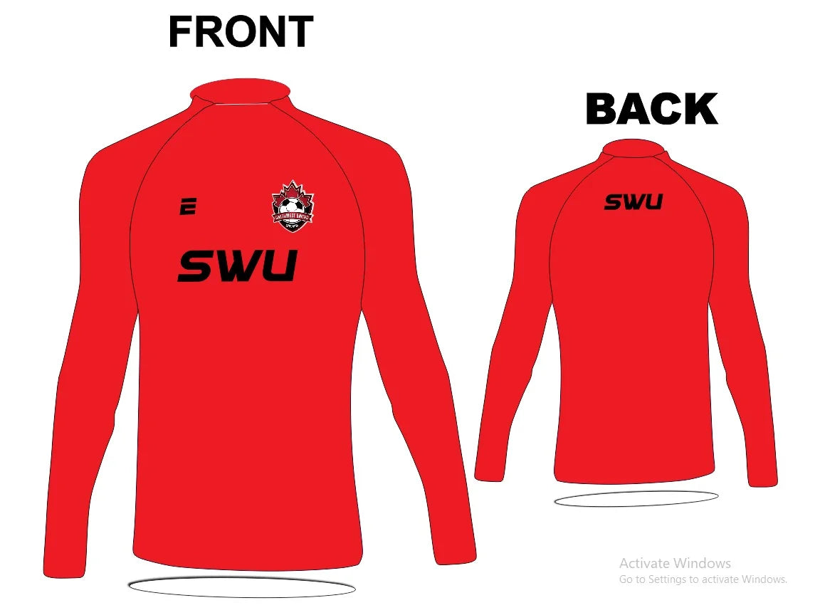 SWU Long Sleeve Compression Shirt - Red